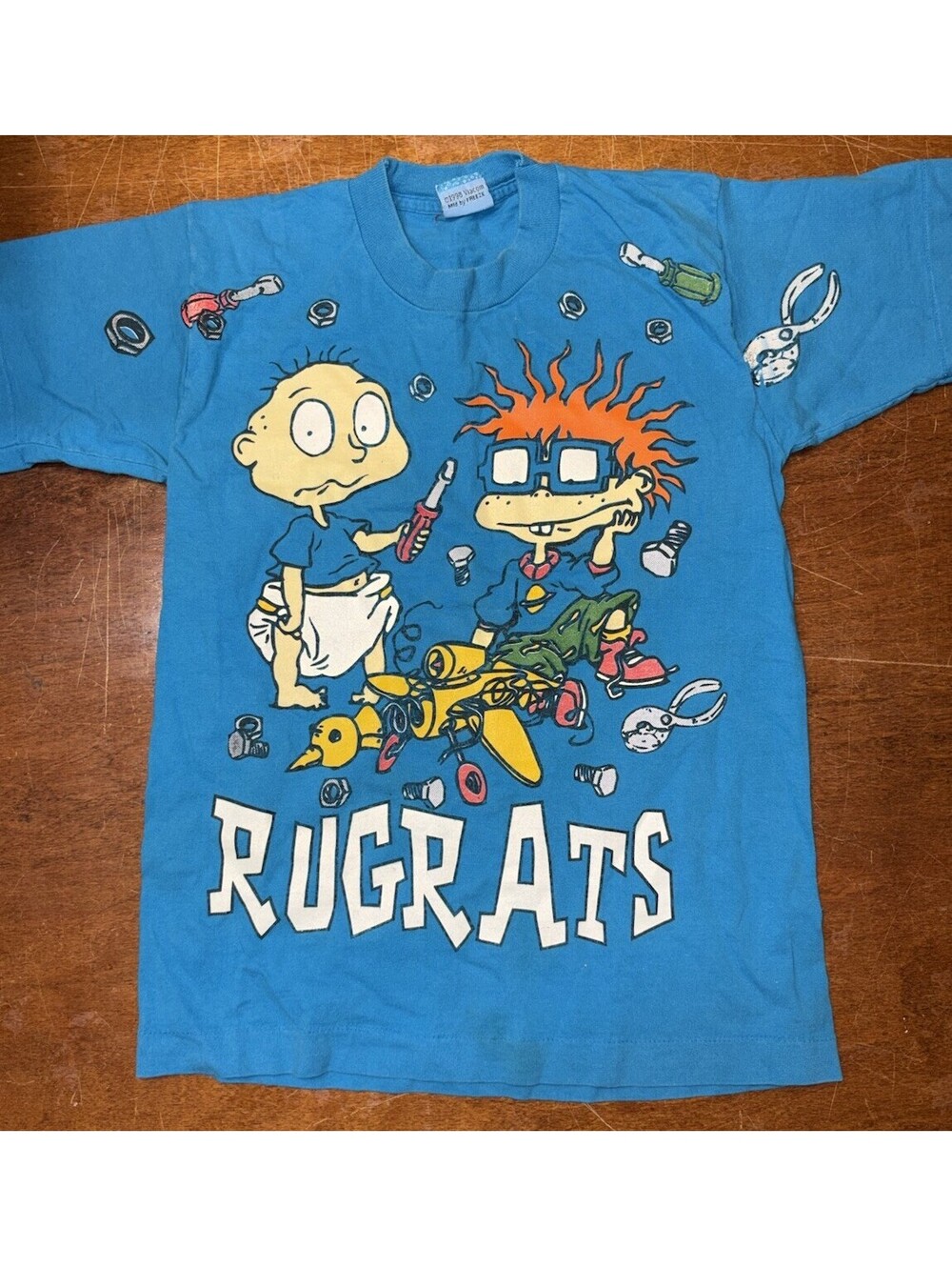 Vtg 1998 The Rugrats Movie Cartoon Youth M/L ? Nickelodeon Promo Shirt Viacom